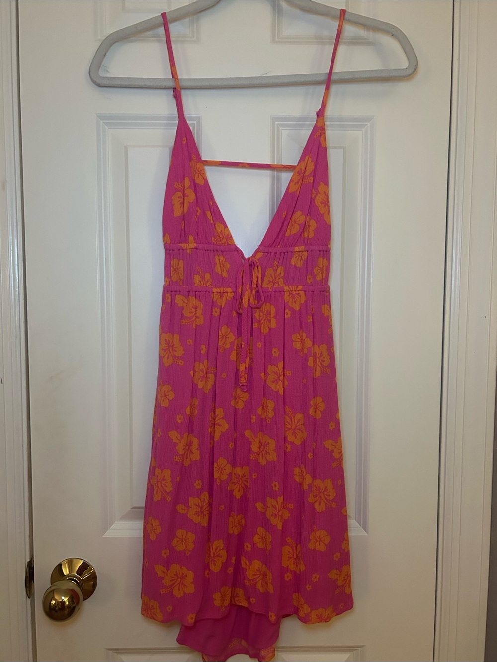 GARAGE Pink & Orange Floral Summer Sundress